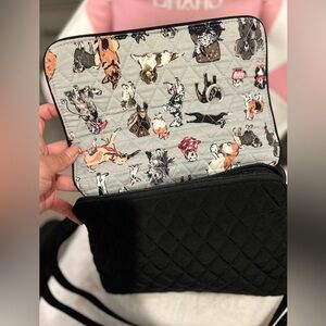 Vera Bradley Convertible Flap Crossbody Bag in Microfiber Dog Show.